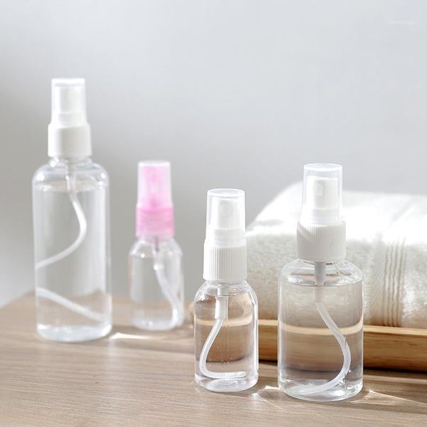 storage bottles & jars 1 pcs mini plastic transparent small empty spray bottle for make up and skin care refillable random color travel use
storage bottles & jars 1 pcs mini plastic transparent small empty spray bottle for make up and skin care refillable random color travel use