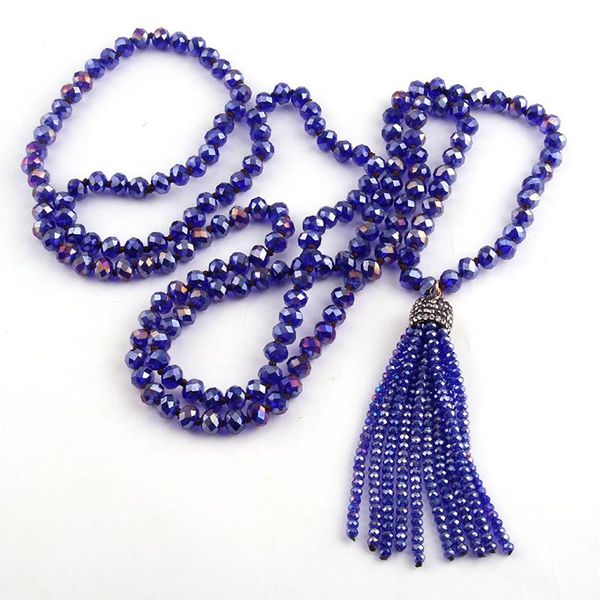 fashion bohemian tribal jewelry dark blue glass knotted crystal tassel necklaces women ethnic necklace pendant, Silver
fashion bohemian tribal jewelry dark blue glass knotted crystal tassel necklaces women ethnic necklace pendant, Silver