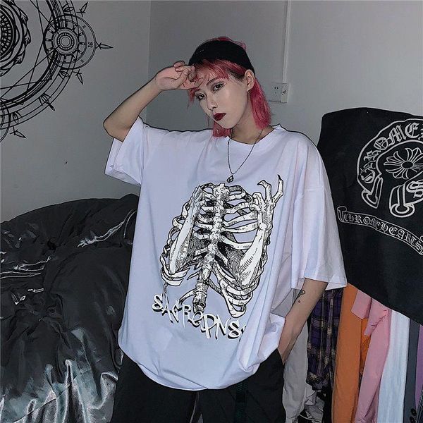 women's t-shirt vintage japanese anime clothes tshirt clothing harajuku punk tees plus size hip-hop loose ulzzang, White
women's t-shirt vintage japanese anime clothes tshirt clothing harajuku punk tees plus size hip-hop loose ulzzang, White