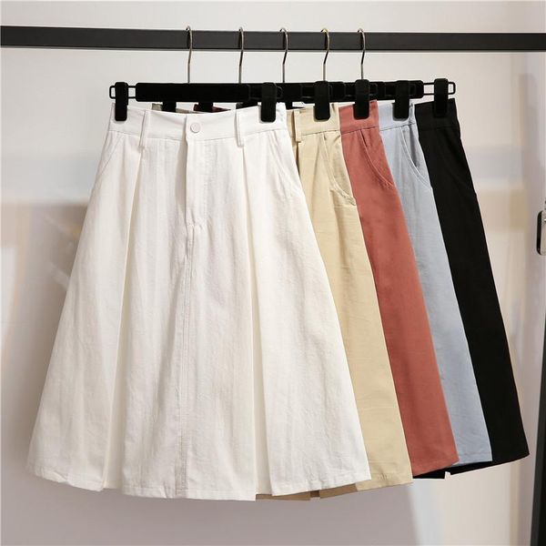 high waist zipper korean midi skirt women 2021 spring double pocket summer skirts womens autumnpleated female white, Black
high waist zipper korean midi skirt women 2021 spring double pocket summer skirts womens autumnpleated female white, Black