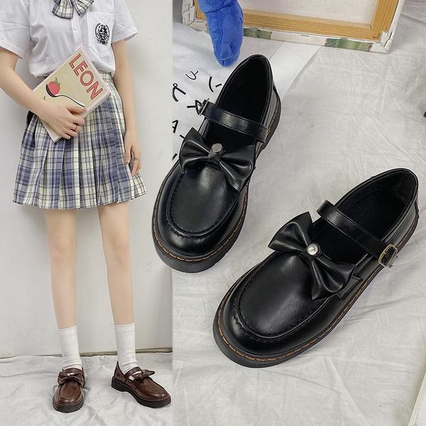 dress shoes small british retro 2021 japanese jk uniform with skirt lolita single shoe bow, Black
dress shoes small british retro 2021 japanese jk uniform with skirt lolita single shoe bow, Black