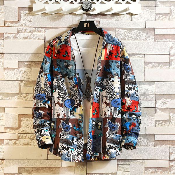 men's casual shirts shirt long sleeve floral youth fashion trend loose travel style oh9h 5l72, White;black
men's casual shirts shirt long sleeve floral youth fashion trend loose travel style oh9h 5l72, White;black