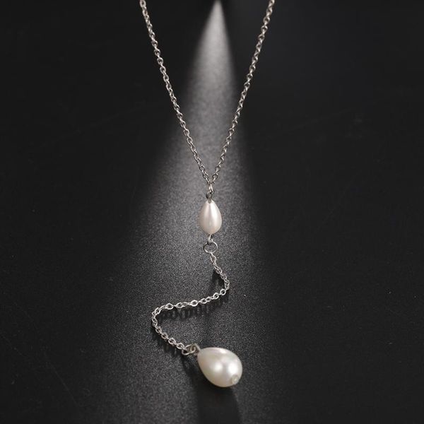 fishhook pearl water drop white necklace silver color stainless steel boho bohemia gift for woman girl pendant chain jewelry necklaces
fishhook pearl water drop white necklace silver color stainless steel boho bohemia gift for woman girl pendant chain jewelry necklaces