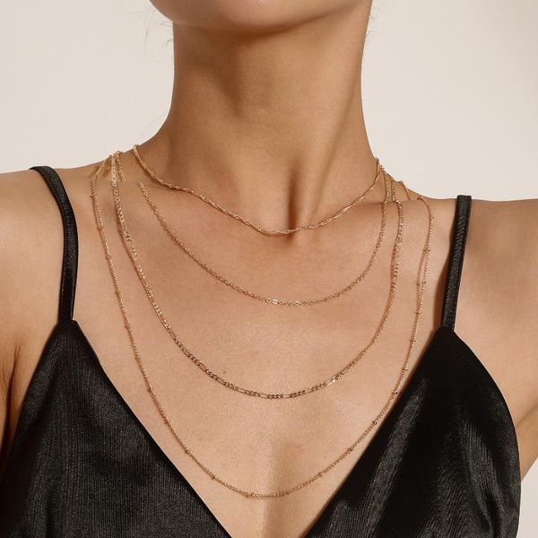 chains multilayer necklaces for women gold silver color layered necklace female long 2021 fashion jewelry simple
chains multilayer necklaces for women gold silver color layered necklace female long 2021 fashion jewelry simple
