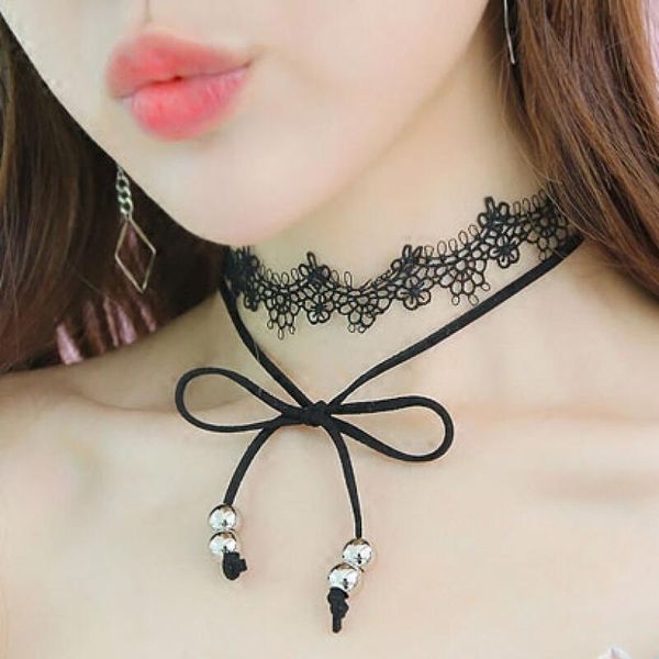 korean daigou choker fashion lace collar necklace bow double collarbone black stunning vintage short neck chain chokers, Golden;silver
korean daigou choker fashion lace collar necklace bow double collarbone black stunning vintage short neck chain chokers, Golden;silver