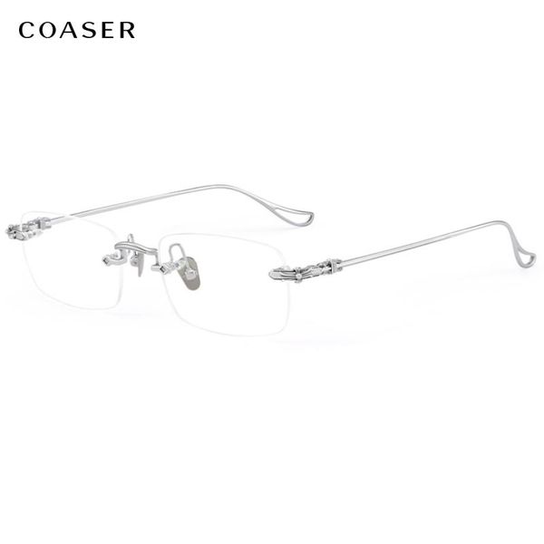 fashion sunglasses frames 2021 rimless glasses frame men square women titanium eyeglasses super light myopia optical prescription eyewear gr, Black
fashion sunglasses frames 2021 rimless glasses frame men square women titanium eyeglasses super light myopia optical prescription eyewear gr, Black