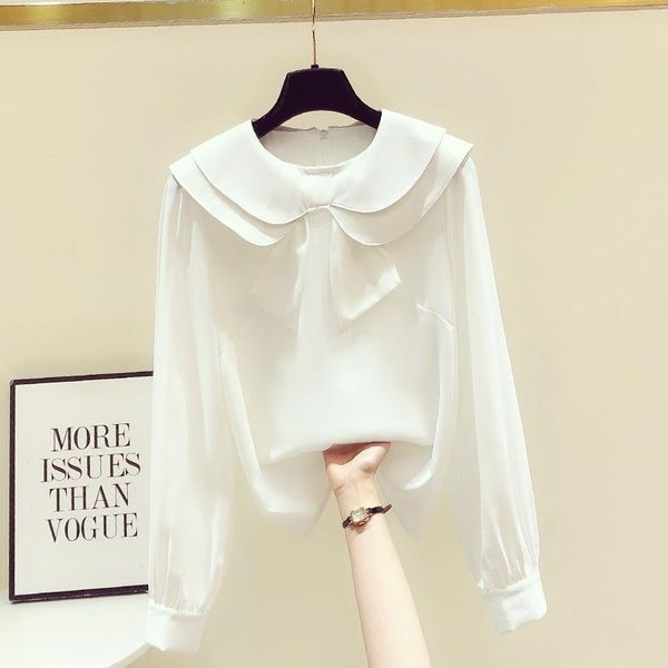 women's blouses & shirts sweet bow doll collar white shirt pullover 2021 spring loose girl ladies long sleeve blouse blusas mujer
women's blouses & shirts sweet bow doll collar white shirt pullover 2021 spring loose girl ladies long sleeve blouse blusas mujer