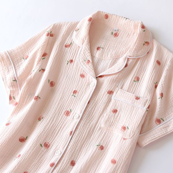 2021 summer ladies short-sleeved shorts pajamas set 100% cotton crepe cloth thin home service two-piece spring and autumn loose, Black;red
2021 summer ladies short-sleeved shorts pajamas set 100% cotton crepe cloth thin home service two-piece spring and autumn loose, Black;red
