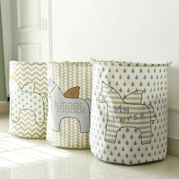 laundry bags nordic cotton and linen storage bucket cartoon horse large dirty clothes basket waterproof bin
laundry bags nordic cotton and linen storage bucket cartoon horse large dirty clothes basket waterproof bin
