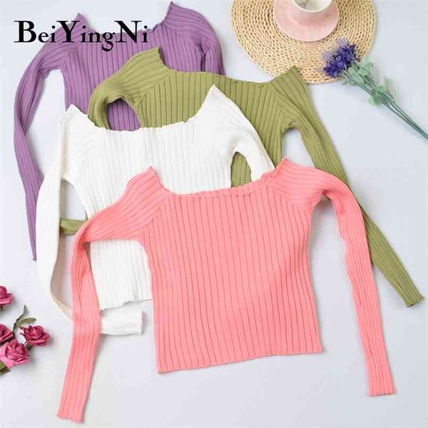 fashion skinny knitted women's sweater simple solid all-match sweaters women sweet elastic casual cropped 210506, Black
fashion skinny knitted women's sweater simple solid all-match sweaters women sweet elastic casual cropped 210506, Black