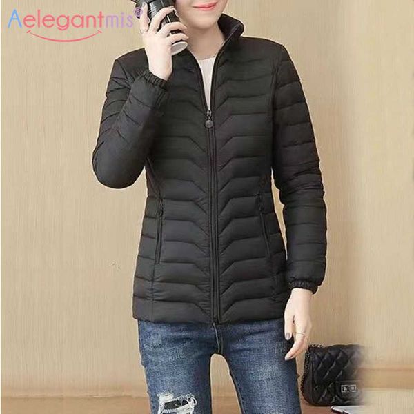 aelegantmis plus size l-6xl winter women ultralight thin down jacket women's cotton coats stand collar warm woman parkas 210607, Black
aelegantmis plus size l-6xl winter women ultralight thin down jacket women's cotton coats stand collar warm woman parkas 210607, Black