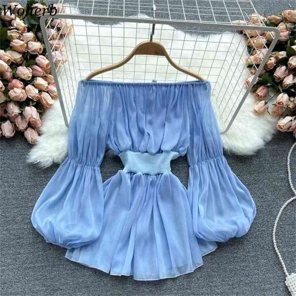 off shoulder summer chic chiffon blouse puff sleeve shirt korean women blusas vintage blouses clothes 210519, White
off shoulder summer chic chiffon blouse puff sleeve shirt korean women blusas vintage blouses clothes 210519, White