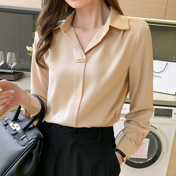 women's blouses & shirts 2021 autumn shirt korean version loose temperament professional long-sleeved chiffon blouse rm*, White
women's blouses & shirts 2021 autumn shirt korean version loose temperament professional long-sleeved chiffon blouse rm*, White