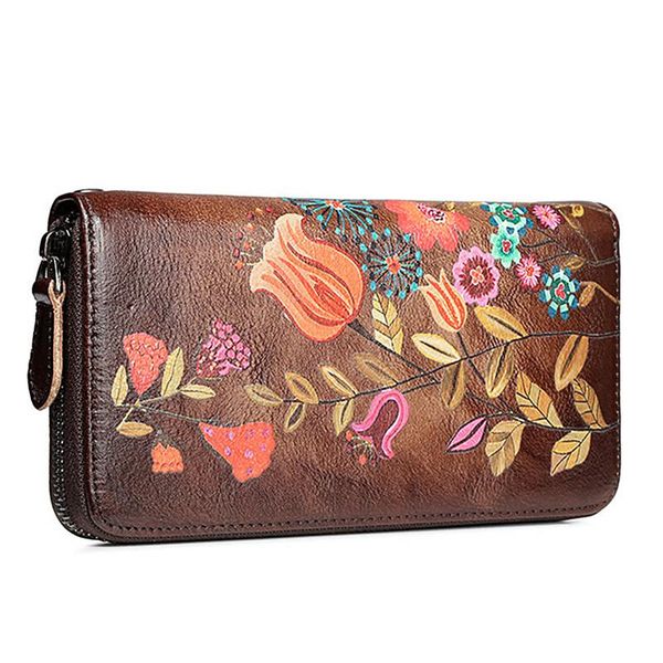 wallets cosyde women's wallet genuine leather female long clutch handy bag flower embossing vintage cowhide money clips cards purse, Red;black
wallets cosyde women's wallet genuine leather female long clutch handy bag flower embossing vintage cowhide money clips cards purse, Red;black