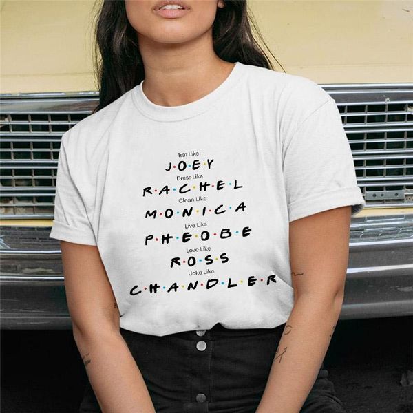 women's t-shirt weird eat like joey and dress oachel letter vouge print female casual streetwear tee hipster t shirt, White
women's t-shirt weird eat like joey and dress oachel letter vouge print female casual streetwear tee hipster t shirt, White