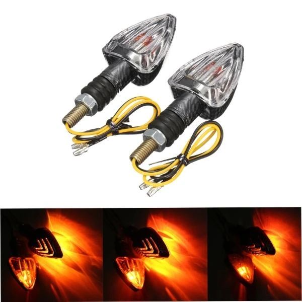 2x motorcycle turn signal lamp motor bike e-marked carbon mini arrow indicators light bulb 12v
2x motorcycle turn signal lamp motor bike e-marked carbon mini arrow indicators light bulb 12v