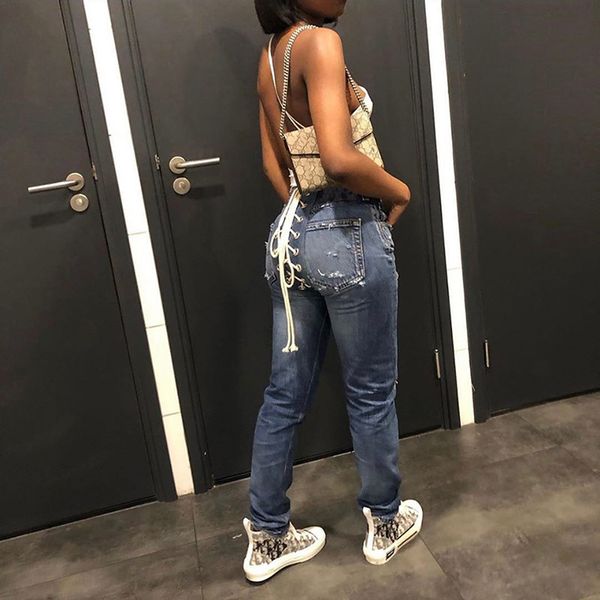 women's jeans high waist women lace up pencil skinny casual korean ripped stacked pants overalls trousers wholesale dropshpping 3gjj, Blue
women's jeans high waist women lace up pencil skinny casual korean ripped stacked pants overalls trousers wholesale dropshpping 3gjj, Blue