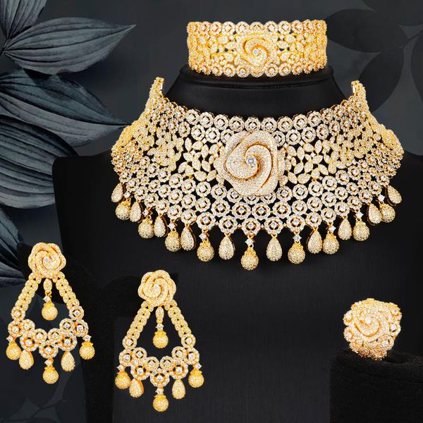 earrings & necklace blachette shiny luxury cubic zirconia nigeria jewelry sets for women bracelet rings 4pcs bijoux africans dubai, Silver
earrings & necklace blachette shiny luxury cubic zirconia nigeria jewelry sets for women bracelet rings 4pcs bijoux africans dubai, Silver