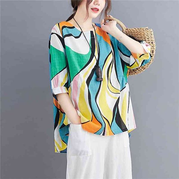 summer arts style women short sleeve o-neck loose t-shirt vintage print cotton linen tee shirt femme casual m06 210512, White
summer arts style women short sleeve o-neck loose t-shirt vintage print cotton linen tee shirt femme casual m06 210512, White