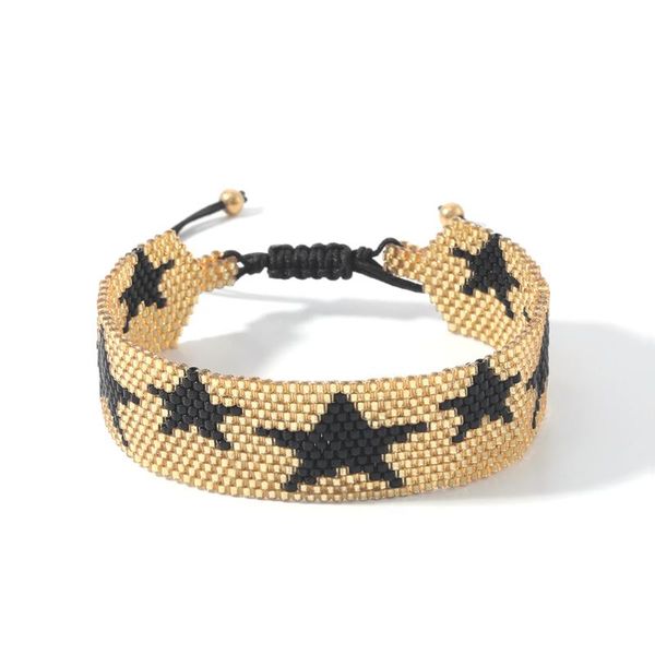 charm bracelets yaukia miyuki bracelet hand woven bohemian pulseras mujer moda punk star pattern bead cuff bijoux 2021 gifts fashion jewelry, Golden;silver
charm bracelets yaukia miyuki bracelet hand woven bohemian pulseras mujer moda punk star pattern bead cuff bijoux 2021 gifts fashion jewelry, Golden;silver