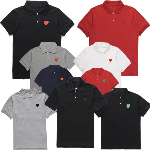 summer men women short sleeve polo shirt two buckle lapel straight waist embroidery love peach cotton loose, White;black
summer men women short sleeve polo shirt two buckle lapel straight waist embroidery love peach cotton loose, White;black