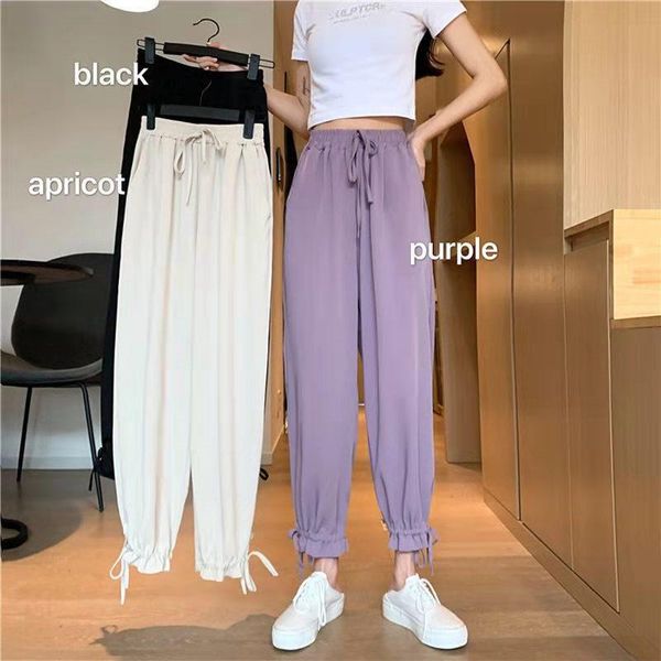 women's pants & capris summer women korean style casual high waist elastic basic retro loose fashion trousers all-match female ankle-le, Black;white
women's pants & capris summer women korean style casual high waist elastic basic retro loose fashion trousers all-match female ankle-le, Black;white
