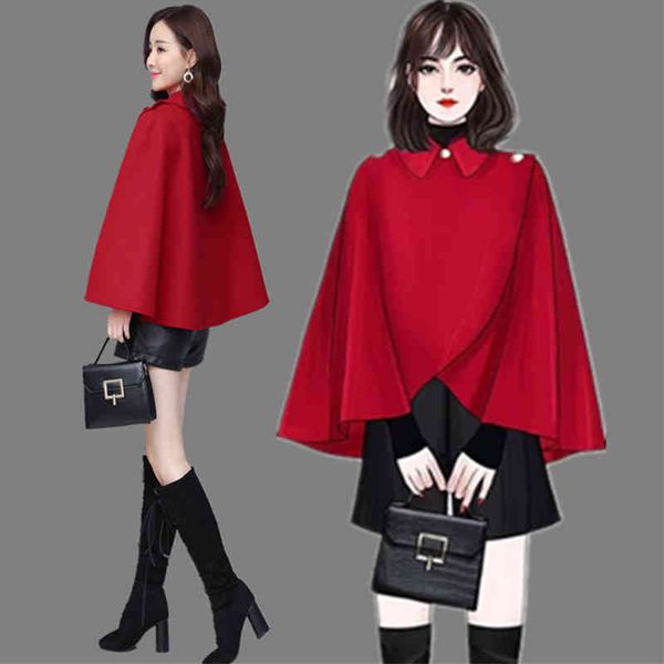 poncho women woolen coat shawl cardigan autumn winter fashion short red cloak turn-down collar buttons bat outwear capa mujer, Blue;gray
poncho women woolen coat shawl cardigan autumn winter fashion short red cloak turn-down collar buttons bat outwear capa mujer, Blue;gray