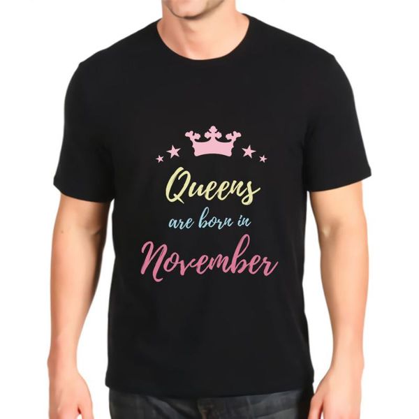 men's t-shirts graphic retro kawaii t shirt queens are in november super soft mens harajuku anime t-shirt, White;black
men's t-shirts graphic retro kawaii t shirt queens are in november super soft mens harajuku anime t-shirt, White;black