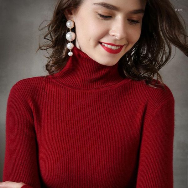 women red knitted turtleneck sweater shirts casual soft jumper fashion slim femme elasticity pullover multiple colour women's sweaters, White;black
women red knitted turtleneck sweater shirts casual soft jumper fashion slim femme elasticity pullover multiple colour women's sweaters, White;black