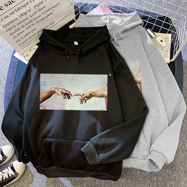 men's hoodies & sweatshirts 2021 adam's hand and women's hoodie fall/winter sweatshirt printed pattern wild personality overs, Black
men's hoodies & sweatshirts 2021 adam's hand and women's hoodie fall/winter sweatshirt printed pattern wild personality overs, Black