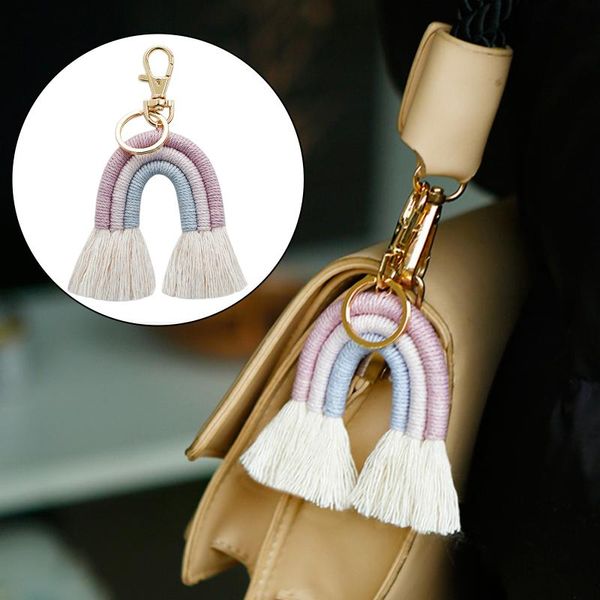 keychains weaving rainbow tassel boho keyring key holder bag charms pendant car hanging ornament, Silver
keychains weaving rainbow tassel boho keyring key holder bag charms pendant car hanging ornament, Silver