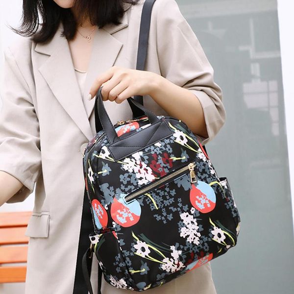 women's fashion simple solid waterproof high capacity nylon backpacks printed woman leisure backpack mochila#3 
women's fashion simple solid waterproof high capacity nylon backpacks printed woman leisure backpack mochila#3