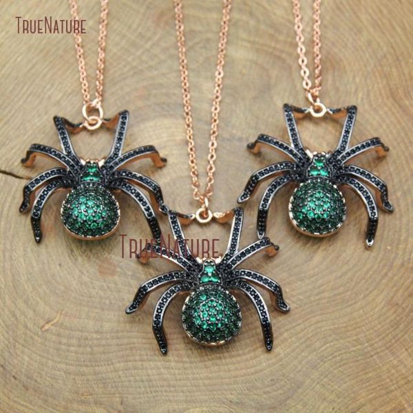 pendant necklaces micro pave teal color zircon electroplating rose gold spider cute shape charm copper necklace in 18 inch nm10376, Silver
pendant necklaces micro pave teal color zircon electroplating rose gold spider cute shape charm copper necklace in 18 inch nm10376, Silver