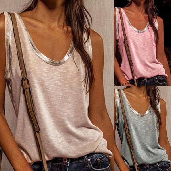 women's tanks & camis 2021 summer women stitching urban casual streetwear contrast color collar wide loose vest sleeveless pullover t-s, White
women's tanks & camis 2021 summer women stitching urban casual streetwear contrast color collar wide loose vest sleeveless pullover t-s, White