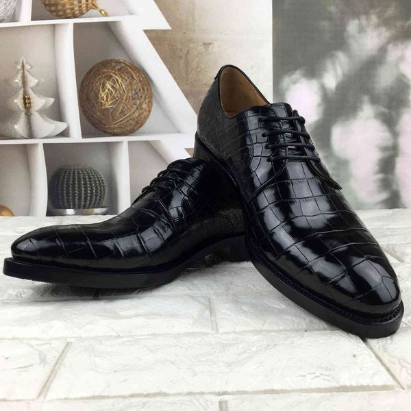 leather men's shoes handmade formal single busins casual large round head, Black
leather men's shoes handmade formal single busins casual large round head, Black