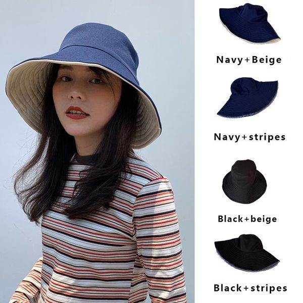 wide brim hats 2021 fashion casual sun bucket hat summer women's cap foldable anti-uv flat fisherman panama female, Blue;gray
wide brim hats 2021 fashion casual sun bucket hat summer women's cap foldable anti-uv flat fisherman panama female, Blue;gray