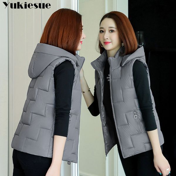 plus size women vest winter jacket pocket hooded coat warm casual cotton padded female slim sleeveless waistcoat 210518, Black;white
plus size women vest winter jacket pocket hooded coat warm casual cotton padded female slim sleeveless waistcoat 210518, Black;white