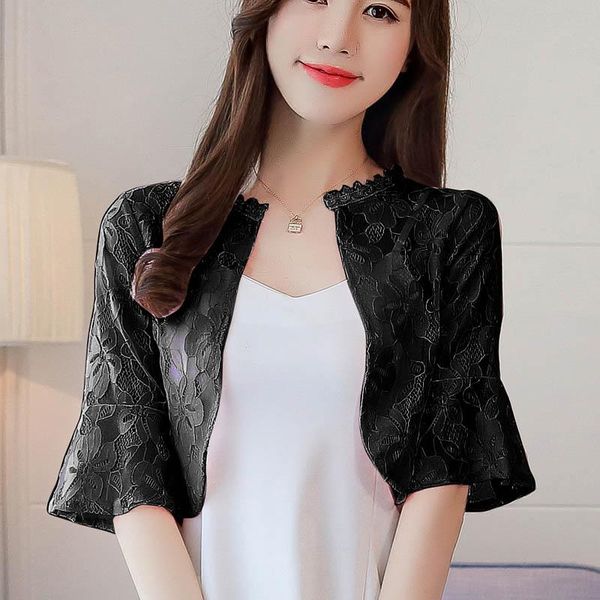 women's jackets stand collar womans lace pachwork thin shawl coats harajuku femme flare sleeve floral, Black;brown
women's jackets stand collar womans lace pachwork thin shawl coats harajuku femme flare sleeve floral, Black;brown