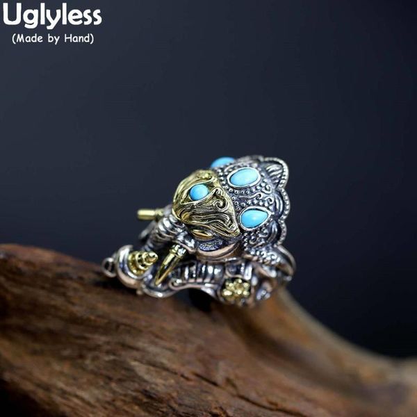 cluster rings uglyless solid real 925 silver god of wealth elephant for men thailand wind religious open turquoise jewelry r1007, Golden;silver
cluster rings uglyless solid real 925 silver god of wealth elephant for men thailand wind religious open turquoise jewelry r1007, Golden;silver