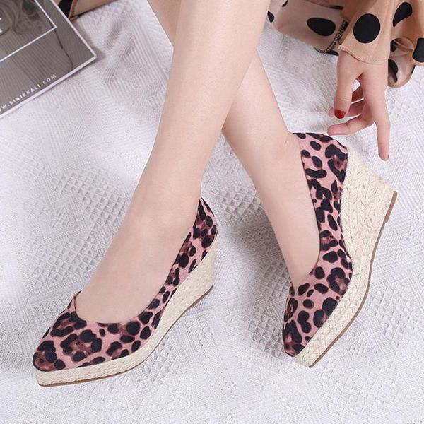 brand leopard female shoes women elegant straw platform wedges heels slip on comfy office ladies pumps dress, Black
brand leopard female shoes women elegant straw platform wedges heels slip on comfy office ladies pumps dress, Black