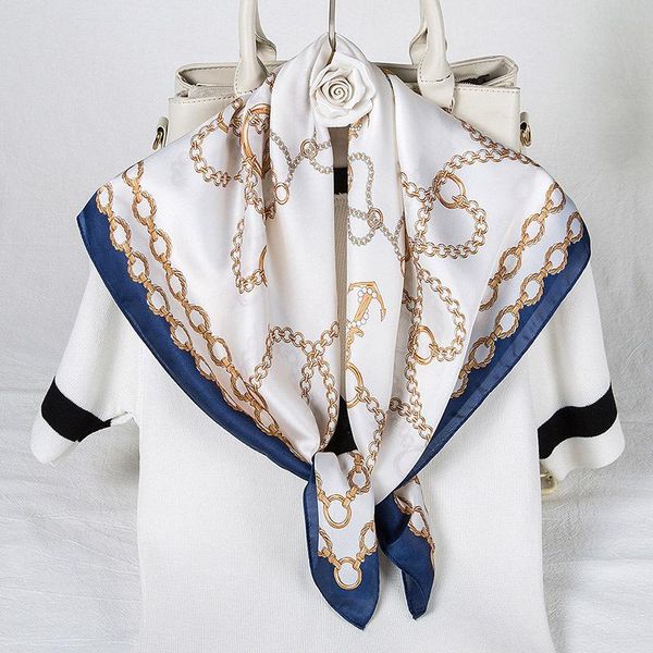 scarves 2021 silk square scarf women hairband neck foulard shawl wrap lady fashion floral print neckerchief female bandana, Blue;gray
scarves 2021 silk square scarf women hairband neck foulard shawl wrap lady fashion floral print neckerchief female bandana, Blue;gray