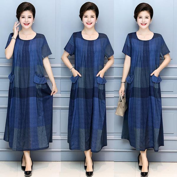 dresses fattening plus size women's summer dress cotton hemp loose casual fat mm200kg linen knee length skirt, Black;gray
dresses fattening plus size women's summer dress cotton hemp loose casual fat mm200kg linen knee length skirt, Black;gray