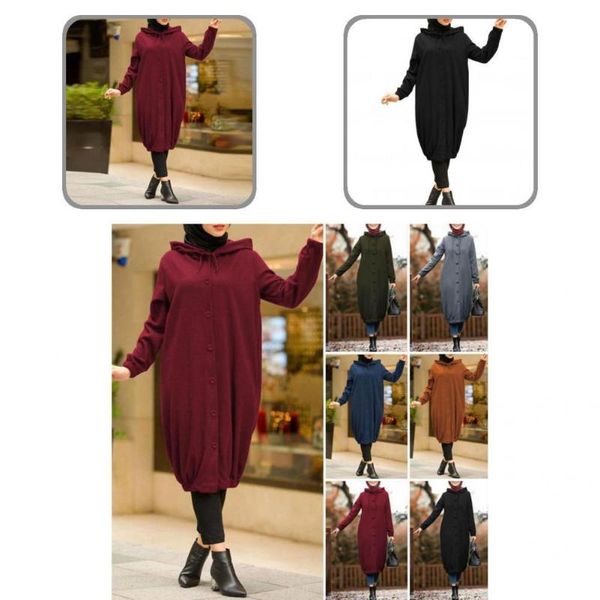 casual dresses autumn winter simple drawstring buttons closure loose women dress cold resistant long sleeve for daily wear, Black;gray
casual dresses autumn winter simple drawstring buttons closure loose women dress cold resistant long sleeve for daily wear, Black;gray