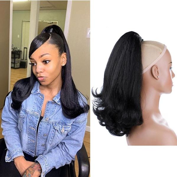 synthetic wigs blice drawstring ponytail warp kinky straight hairpiece with two combs clip in natural black hair for women
synthetic wigs blice drawstring ponytail warp kinky straight hairpiece with two combs clip in natural black hair for women