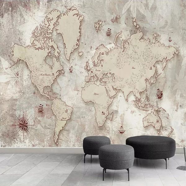 custom 3d wallpaper retro world map wall painting living room bedroom background murals decoration
custom 3d wallpaper retro world map wall painting living room bedroom background murals decoration