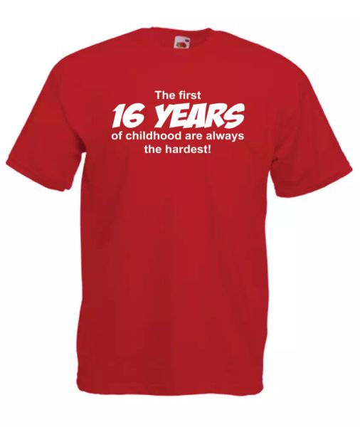 the first 16 years xmas gift idea mens women t shirts multi-color s-2xl, White;black
the first 16 years xmas gift idea mens women t shirts multi-color s-2xl, White;black