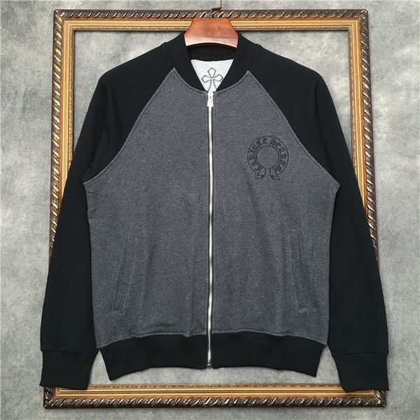 new three dimensional embroidery pu leather cross jacket with stand collar patchwork baseball suit zipper coat, Gray
new three dimensional embroidery pu leather cross jacket with stand collar patchwork baseball suit zipper coat, Gray