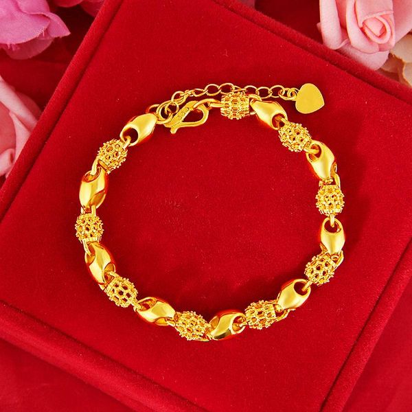 charm bracelets sand gold hollow exquisite hand copper plated 24k women jewelry femal bangle transfer beads accessories, Golden;silver
charm bracelets sand gold hollow exquisite hand copper plated 24k women jewelry femal bangle transfer beads accessories, Golden;silver