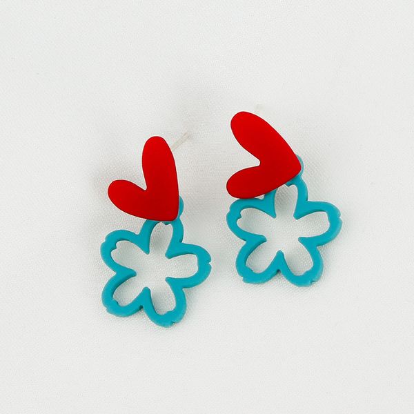 colorful hollow out peach heart stud earrings mini lovely punk acrylic earring fashion jewelry, Golden;silver
colorful hollow out peach heart stud earrings mini lovely punk acrylic earring fashion jewelry, Golden;silver