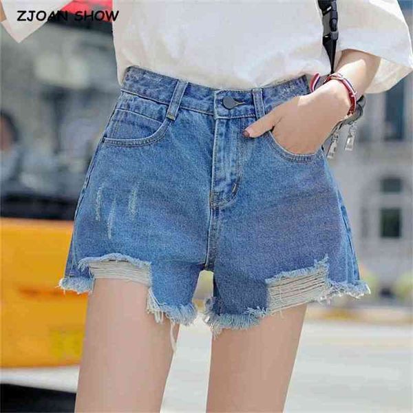 high street waist burr tassel cuffs summer denim shorts women causal ripped short jeans 210429, Blue
high street waist burr tassel cuffs summer denim shorts women causal ripped short jeans 210429, Blue